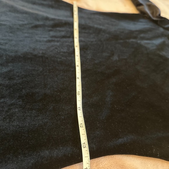 Reformation Lunar Dress Black Velvet Long Sleeve Mini Puff Sleeve | Size S - Picture 7 of 8